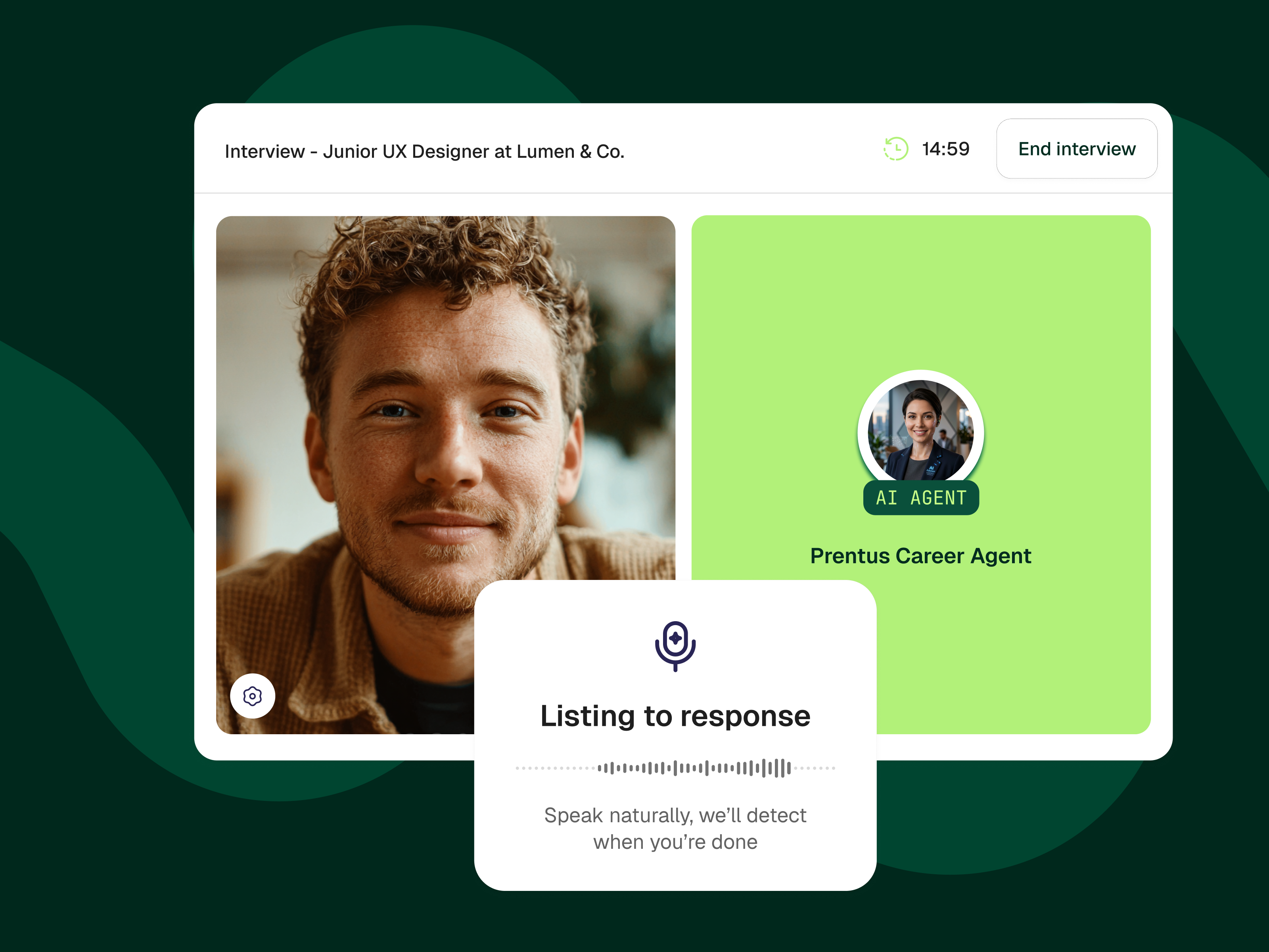 AI Mock Interviews interface screenshot